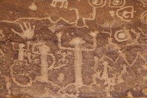 Mesa Verde, amerykańskie petroglify Anasazi lub lud przodków Pueblo