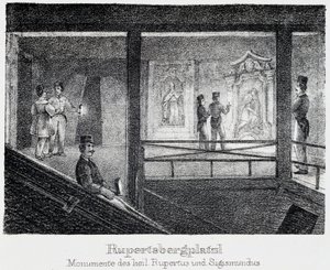 Kopalnia Soli: Pomnik św. Ruperta i św. Zygmunta w Durrnbergu, Austria autorstwa Unbekannt