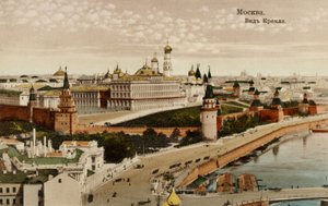 Widok na Moskwę z Kremla, Rosja autorstwa Unbekannter Künstler