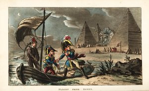 Napoleon Bonaparte porzucający Armię Rewolucyjną w Egipcie autorstwa Unbekannter Künstler