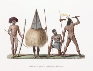 „Rdzenni mieszkańcy” Nowej Irlandii (obecnie Papua Nowa Gwinea) autorstwa Unbekannt