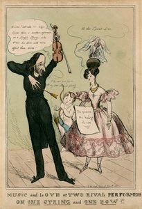 Niccolo Paganini - portret autorstwa Unbekannt