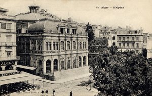 Opera w Algierze, koniec XIX wieku (pocztówka) autorstwa Unbekannter Künstler