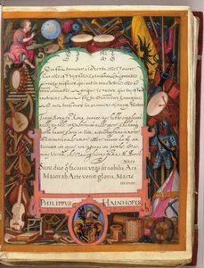 Kartki z Albumu Amicorum Philippa Hainhofera, 1596-1633 autorstwa Unbekannt