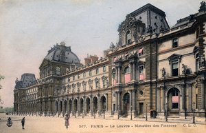 Paryż, Francja: Luwr, Ministerstwo Finansów autorstwa Unbekannter Künstler