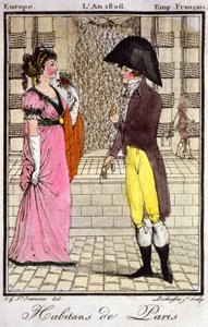Mieszkańcy Paryża w 1806 r. 1810 (rycina) autorstwa Unbekannter Künstler