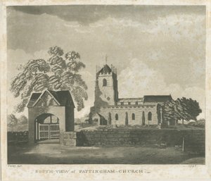 Pattingham Church: grawerunek akwatinty, 1796 autorstwa Unbekannt