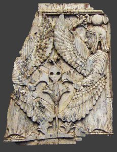 Tablica przedstawiająca skrzydlate stworzenia, Nimrud, Mezopotamia, VIII-VII w. p.n.e. autorstwa Unbekannt