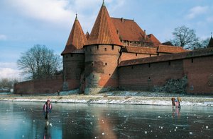 Polska, województwo pomorskie, Malbork, zamek, gotycka twierdza zbudowana przez Zakon Krzyżacki autorstwa Benjamin Baud