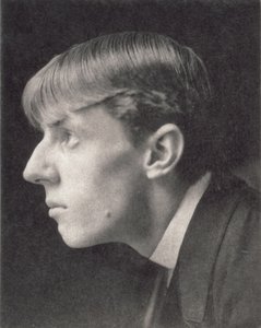Portret Aubrey Beardsley (1872-98) autorstwa Fredericka Evansa (1853-1943) (zdjęcie w sepii) autorstwa Unbekannt