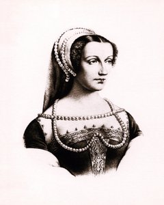 Portret Claude de France (1490-1524) królowej Francji, rycina, sd. autorstwa Unbekannter Künstler