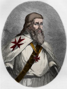 Portret Jakuba z Molay autorstwa Unbekannt