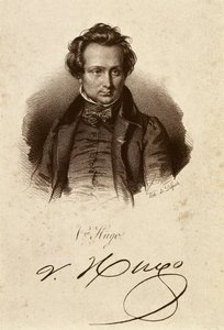 Portret Victora Hugo (litografia) autorstwa Unbekannter Künstler