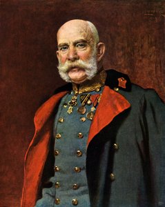 Portret cesarza Austrii Franciszka Józefa I (druk) autorstwa Unbekannter Künstler