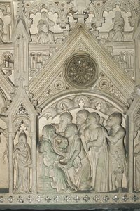 Portugalia – Alcobaça. Grób Ines de Castro w klasztorze Santa Maria autorstwa Benjamin Baud