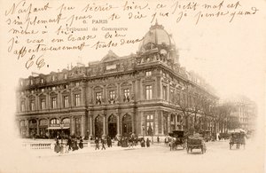 Pocztówka/Sąd Gospodarczy/Paryż/Sekwana/Ile de France/Francja autorstwa William M. Timlin