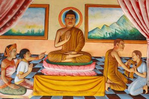 Klasztor Preah Prom RathŻycie BuddyBuddy i jego syna Rahula, Siem Reap, Kambodża autorstwa Unbekannt