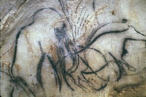 Prehistoryczna jaskinia Pech Merle/Kaplica Mamuta/25 000 lat/Kabrety/Lot/Midi Pyrenees/Francja autorstwa Unbekannt