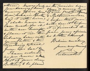 Królowa Wiktoria - odręczny list do panny Mary Augusty Gordon z podziękowaniem za Biblię, którą otrzymała w prezencie. autorstwa Unbekannter Künstler