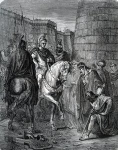 Quintus Caecilius Metellus Macedonicus (210-116 p.n.e.) w Grecji po bitwie pod Scarpheia przeciwko Acheenom w 147 r. p.n.e. (Metellus w Grecji po pokonaniu Critolaosa z Megalopolis w bitwie pod Scarpheia). autorstwa Unbekannter Künstler