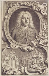 RM 7.f.5 George Frederick Handel (1685-1759), frontyspis do „Izraela w Egipcie”, ryty przez Jacobusa Houbrakena (1698-1780) autorstwa Unbekannter Künstler