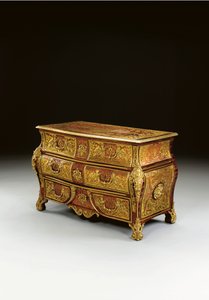 Komoda z intarsją Regence Boulle, XVIII-XIX w. autorstwa Unbekannt