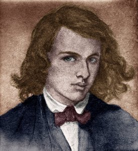 Rossetti, Dante Gabriel lub Gabriel Charles Dante Rossetti - angielski poeta, malarz i tłumacz 1828-1882. Autoportret w młodości. autorstwa Unbekannter Künstler