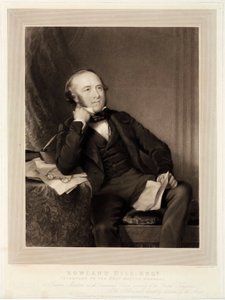 Rowland Hill, pomysłodawca penny post autorstwa Unbekannt