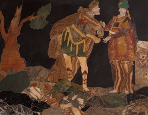Kościół św. Korony, ołtarz, marmurowy tarsia, Vicenza, Wenecja Euganejska, Włochy (foto) autorstwa Benjamin Baud