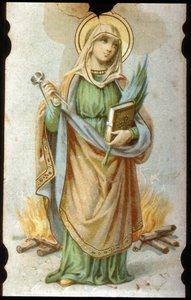Sainte Appoline, tektura chromolitograficzna autorstwa Unbekannter Künstler