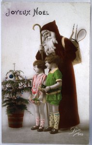 Święty Mikołaj, ok. 1930 r. (pocztówka) autorstwa Unbekannter Künstler