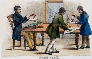 „Wosk do pieczęci”, ok. 1845 r. autorstwa Unbekannt