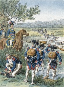 Druga bitwa o Zurych, Limmat Crossing (1799) autorstwa Unbekannter Künstler