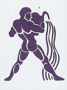Znak Zodiaku: Wodnik (Znak zodiaku: Wodnik) Zbiory prywatne autorstwa Unbekannter Künstler