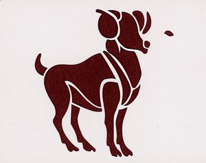 Znak zodiaku: Belier (Znak zodiaku: Baran) Zbiory prywatne autorstwa Unbekannter Künstler