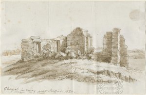 Stafford - Kaplica Creswell: rysunek piórkiem, 1824 autorstwa Unbekannt