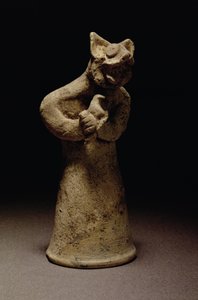 Statuetka demona z głową lwa, Mezopotamia, ok. 5000-1000 pne (terakota) autorstwa Unbekannt