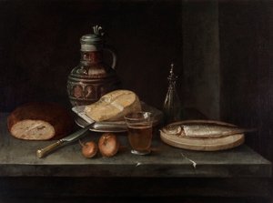 Martwa natura z serem autorstwa Unbekannter Künstler
