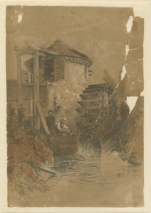 Stoke-upon-Trent - Boothen Mill: przyciemniana litografia, 1839 autorstwa Unbekannt