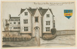 Streethay Hall: malowanie akwarelą, 1786 autorstwa Unbekannt