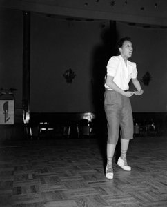 PIOSENKARKA I TANCERZ POPOWA JOSEPHINE BAKER NA MIĘDZYNARODOWYM FESTIWALU FILMOWYM W WENECJI LIDO - 1948 autorstwa Unbekannt