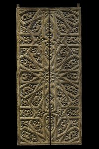 Drzwi przybytku. Hiszpania, około 1450-1500. Drewno rzeźbione i malowane. Musée du Louvre autorstwa William M. Timlin