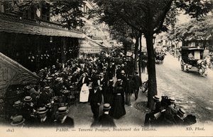 Taverne Pousset, Boulevard des Italiens, Paryż autorstwa Unbekannter Künstler
