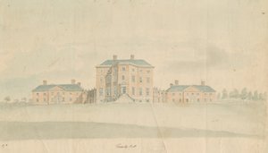 Teddesley Hall: malarstwo akwarela i [koniec XVIII wieku] autorstwa Unbekannt
