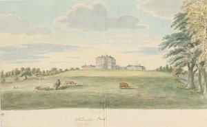 Teddesley Hall: malarstwo akwarela i [koniec XVIII wieku] autorstwa Unbekannt