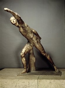 Gladiator Borghese, grecki, ok. 50 pne (marmur) (patrz także 98022) autorstwa Unbekannt