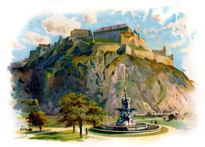 Castle Rock w Edynburgu autorstwa Unbekannter Künstler