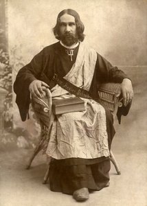 The Divine Healer Schrader, Temple, Teksas, ok. 1888 (zdjęcie czarno-białe) autorstwa Unbekannt