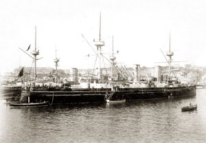 Włoska torpeda "Etna" około 1885 roku. autorstwa Unbekannter Künstler