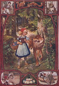 Czerwony Kapturek, ok. 1910 (druk) autorstwa Unbekannter Künstler